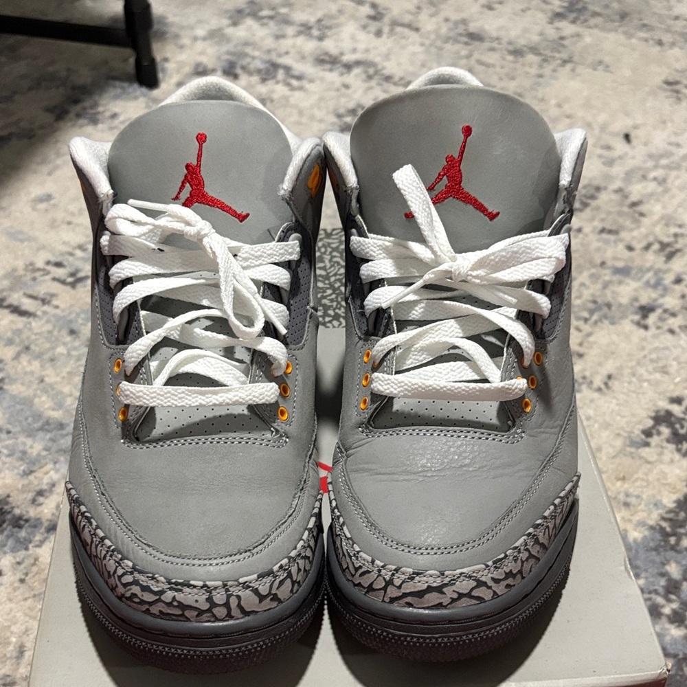 Air Jordan 3 Retro Silver/Sport Red LT Graphite Argent/ Rouge Sport